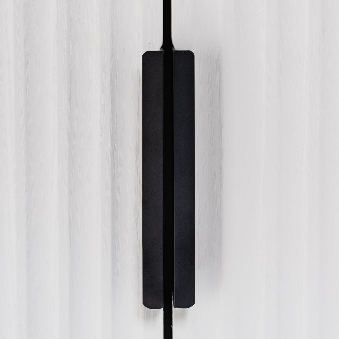 72" Modern Fluted Kitchen Pantry Cabinet with 2 Large Drawers & 8-Door Spice Rack, Freestanding Storage Organizer for Bathroom, Dining Room, Office, Entryway, White