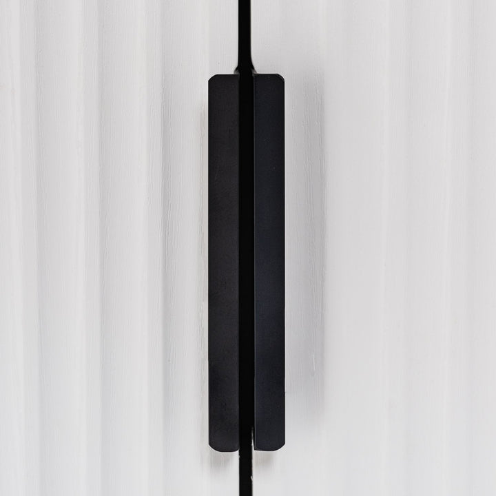 72" Modern Fluted Kitchen Pantry Cabinet with 2 Large Drawers & 8-Door Spice Rack, Freestanding Storage Organizer for Bathroom, Dining Room, Office, Entryway, White