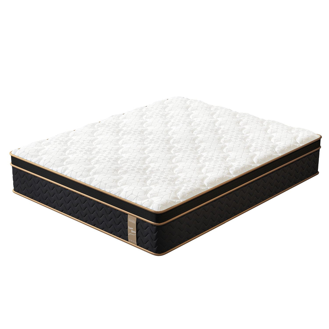10" Queen Plush Hybrid Mattresses with Independently Encased Coils & Gel Memory Foam, Fiberglass-Free, Motion Isolation-Edge Support, Mattress in a Box, CertiPUR-US Certified