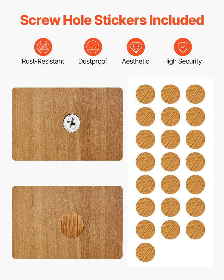 VEVOR Desktop Bookshelf, 3-Tier Wood Desktop Storage Organizer, 37" x 10" x 31.1" Office Storage Rack Wood Display Shelf, Desktop Bookshelf Hutch with Two Fabric Drawers, for Office, Home & Dorm