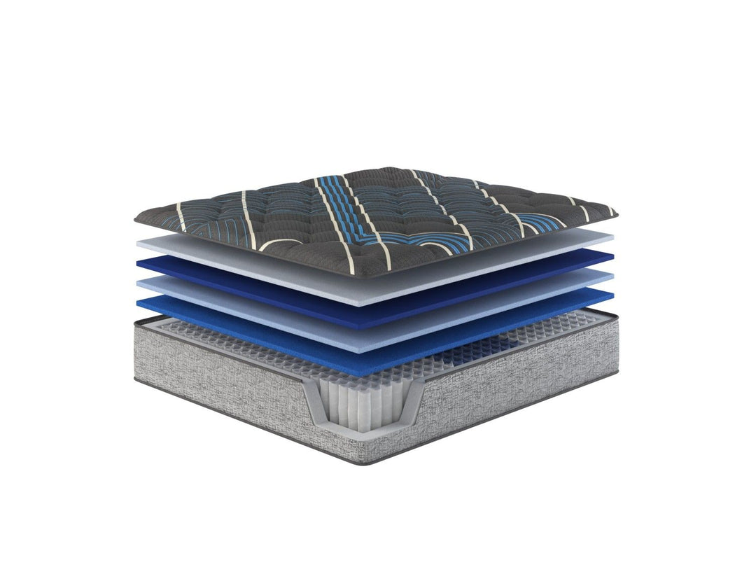 Restonic Comfort Care 14" Hybrid Mattress, Individual Pocketed Coil Mattress , Medium Comfort, Queen