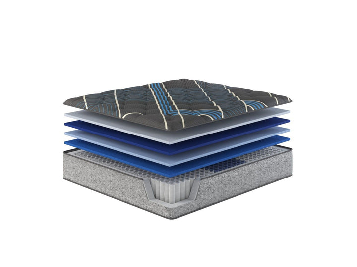 Restonic Comfort Care 14" Hybrid Mattress, Individual Pocketed Coil Mattress , Medium Comfort, Queen