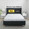 8-Inch Dual Layer Memory Foam Mattress with Bamboo Infused Cover - Queen Size
