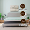 Omne Sleep Gel Plush 80"X 38"X 3" Inch Twin XL Memory Foam Cooling Mattress Topper