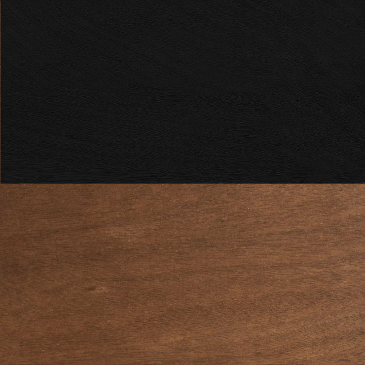 Bridgevine Home Graceland 86 inch Fireplace TV Stand Console for TVs up to 100 inches, Minimal Assembly, Black with Bourbon finish