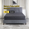 60" X 80" X 11" inch Queen Size Bed Mattress Gel-Infused Memory Foam Hybrid Mattress, Dark Gray, Mattress in a Box