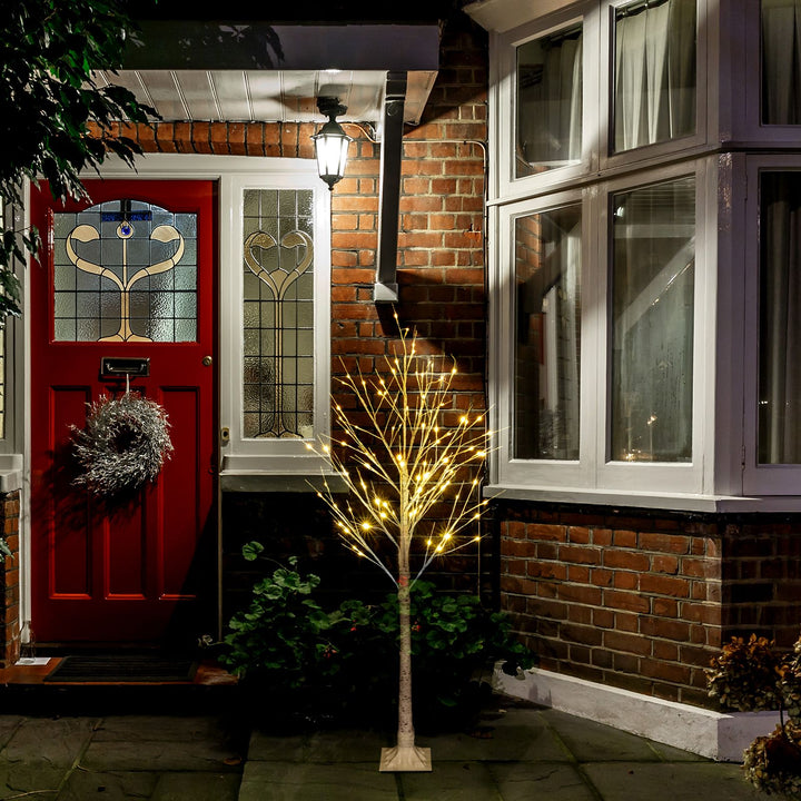 4FT Snowflake Christmas Tree with 48 LED Lamp; Artificial Snowflake Pine Tree Home Decoration for Holiday/Party/Christmas/Wedding RT