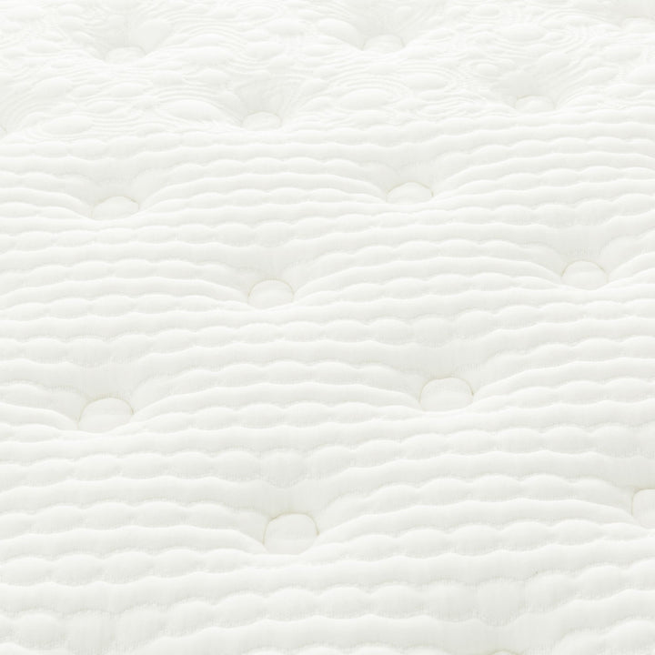 Premium 12 in. Full Size Pocket Coil Hybrid Mattress, Plush Gel Memory Foam Mattress, White/Gray