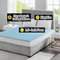 All Season Reversible Hypoallergenic 80" X 78" X 1.50" inch Cooling Mattress Topper, King Size, 1.5 inch Foam