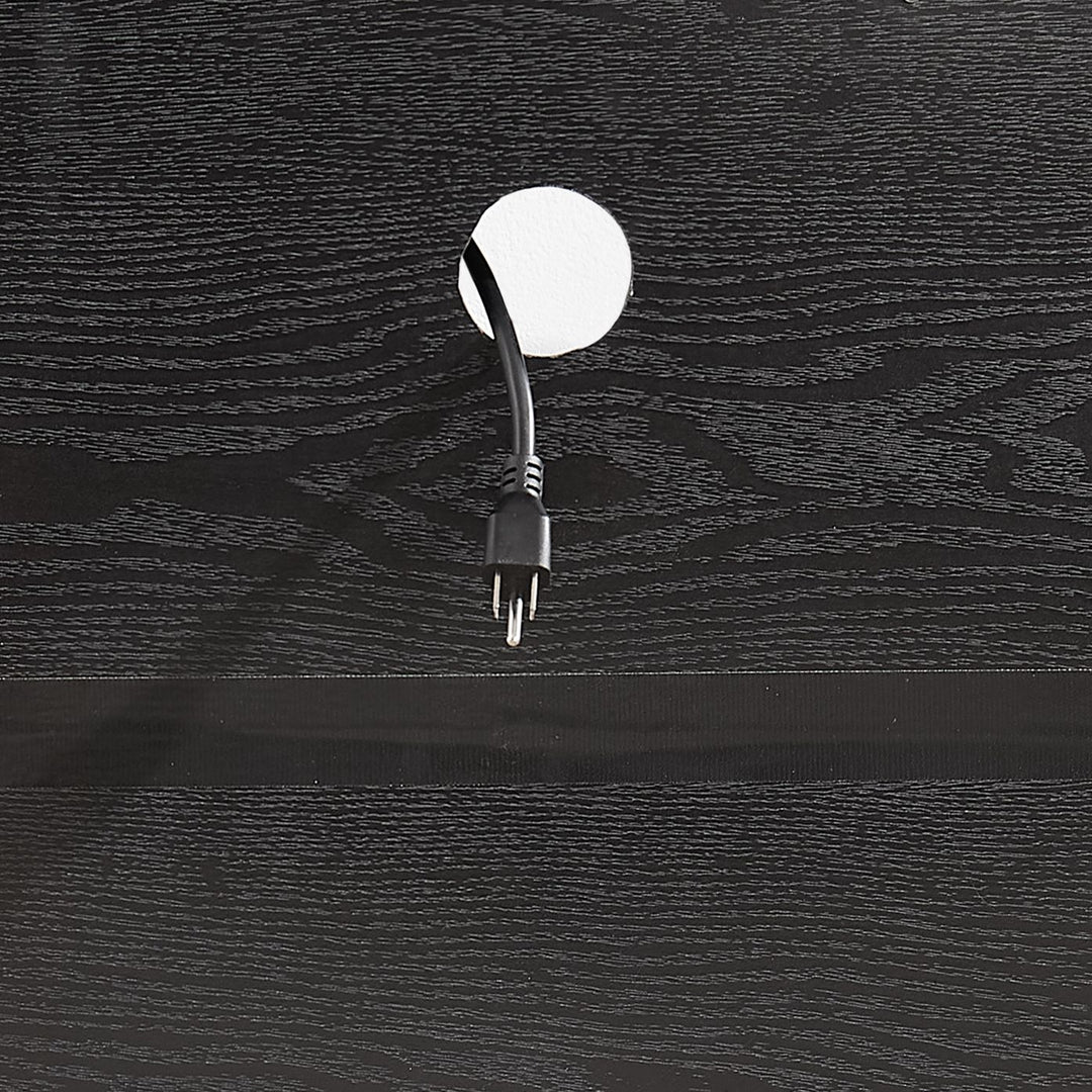 TV Stand Electric Fireplace TV Stand with Glass Shelves, 3D Fireplace TV Stand with LED Lights Wood with USB Charging Outlet Modern Television Table Center for TV up to 32-62" Black 58''W*15.5''D*24.4