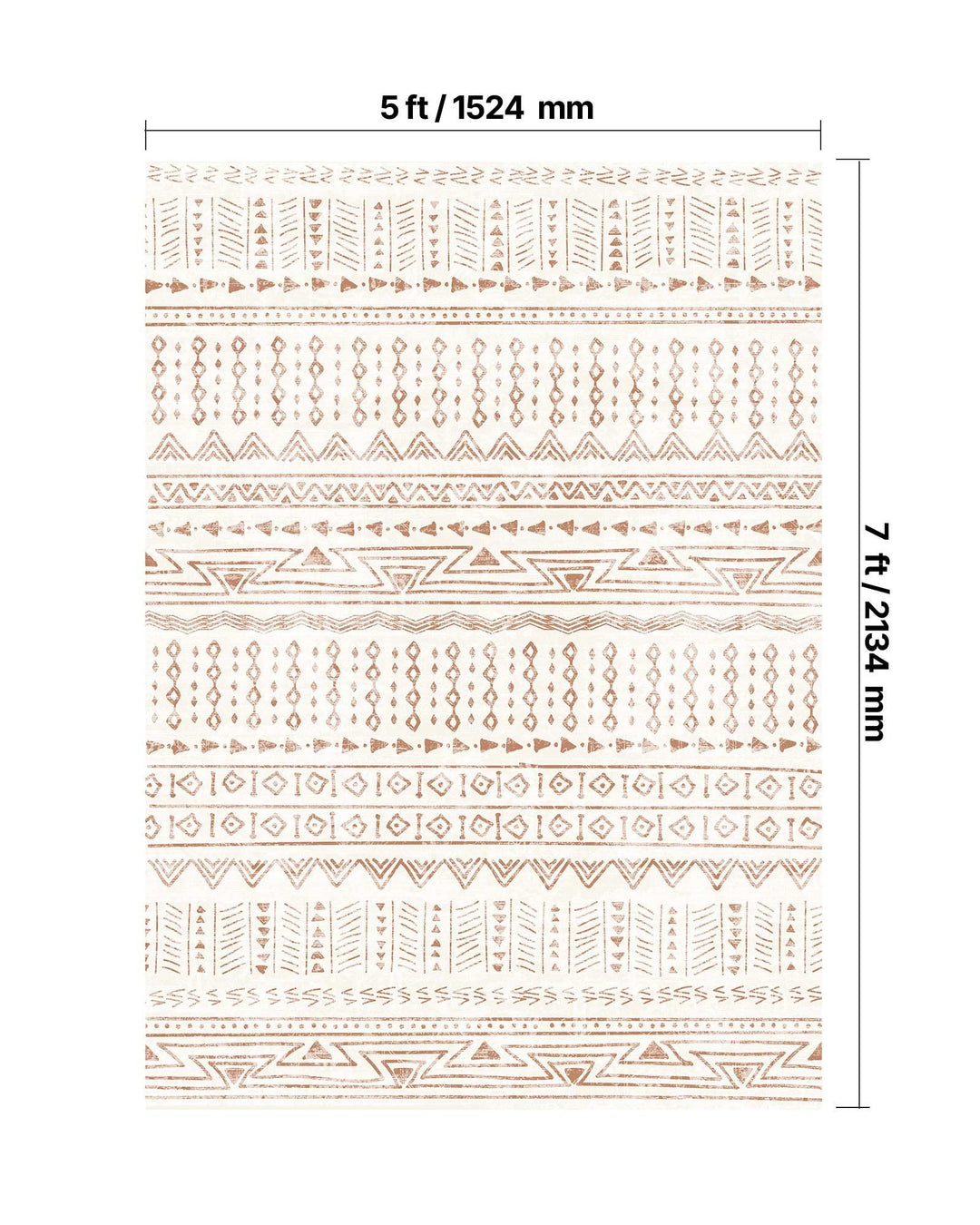 Large Area Rug 5 x 7 ft Anti-Skid and Tear-Resistant Floor Mat Modern Beige