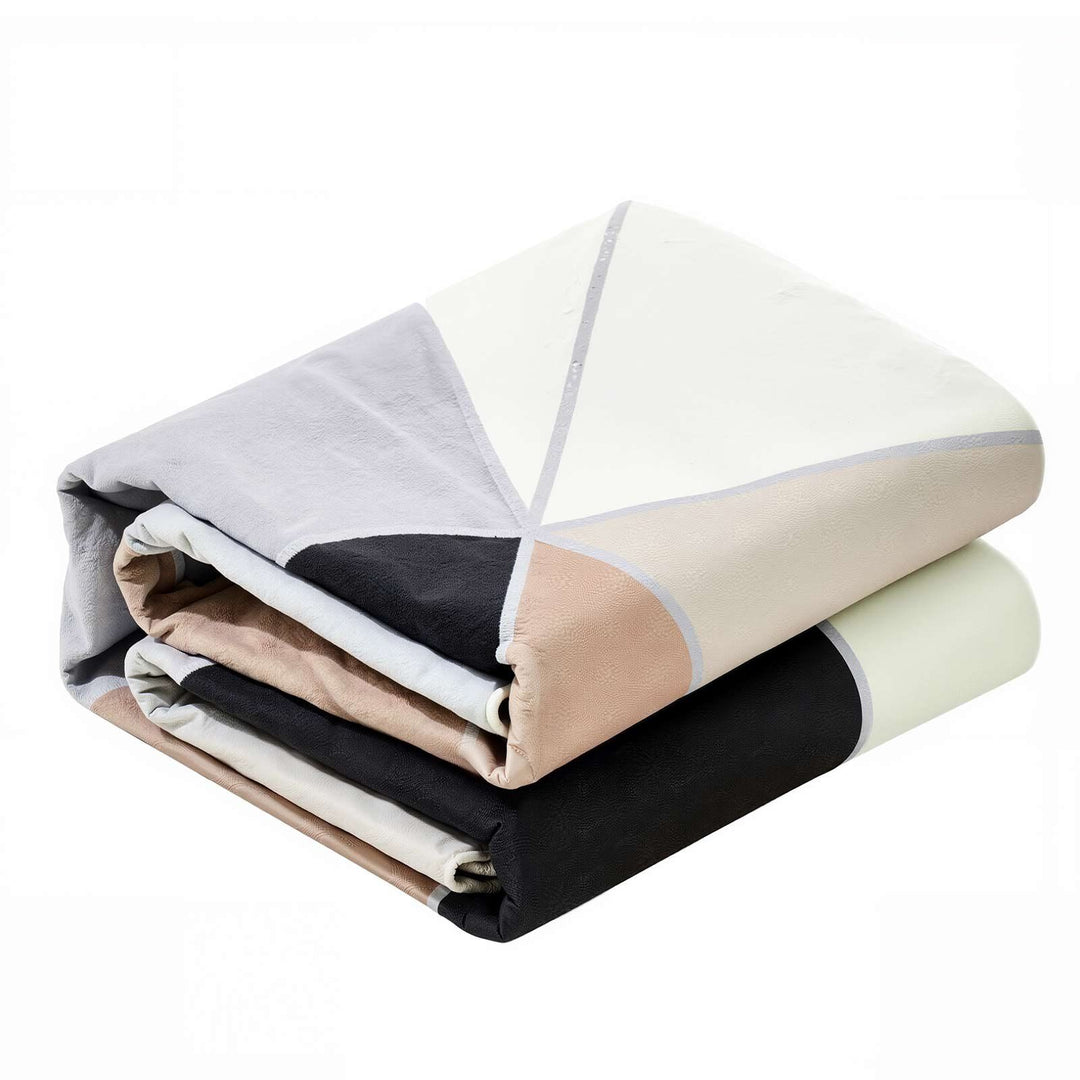 Large Area Rug 5 x 7 ft Anti-Skid Tear-Resistant Floor Mat Modern Charcoal Gray