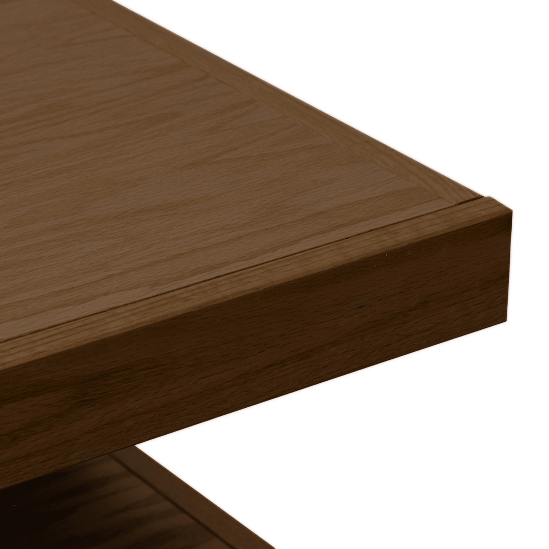 Laurel Canyon 82 inch Fireplace TV Stand for TVs up to 90 inches, Minimal Assembly, Oak Bourbon Finish