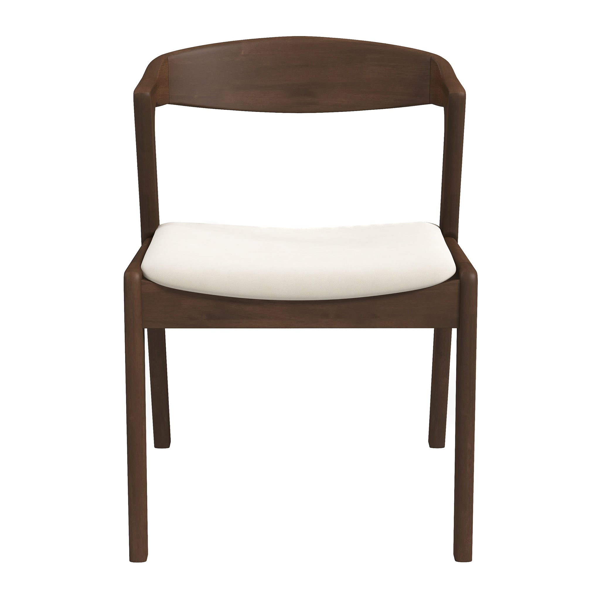 Dakota Solid Wood Cream Velvet Dining Chair