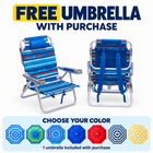 Backpack Beach Chair 2 Pack – Reclining Aluminum, 300 - 500 lbs