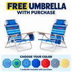 Backpack Beach Chair 2 Pack – Reclining Aluminum, 300 - 500 lbs