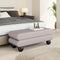 Davao Bench Gray – Luxury Teddy Fabric Seating | Modern Performance Bench | Trufairs