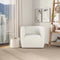 Delaney Cream Boucle Swivel Chair