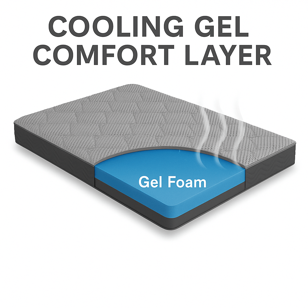 Hybrid 8 Inch Firm Full Mattress with Pocketed Coils