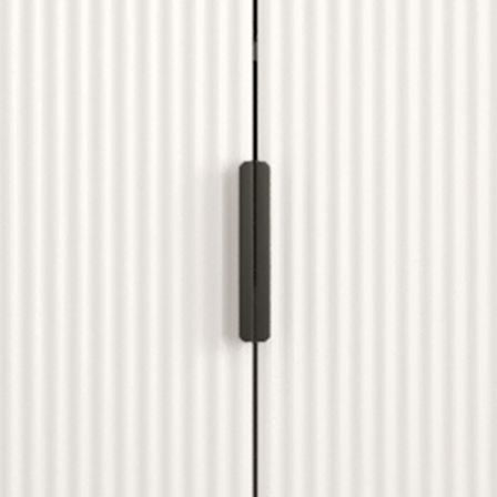 72" Modern Fluted Kitchen Pantry Cabinet with 2 Large Drawers & 8-Door Spice Rack, Freestanding Storage Organizer for Bathroom, Dining Room, Office, Entryway, White