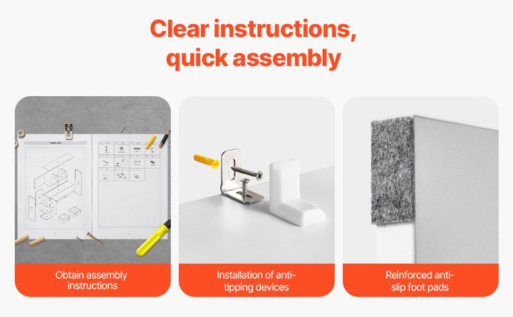 Desktop Bookshelf, 3-Tier Desktop Storage Organizer, 37" x 10" x 31.1" Office Storage Rack Wood Display Shelf, Desktop Bookshelf Hutch with Two Fabric Drawers, for Office, Home & Dorm, White