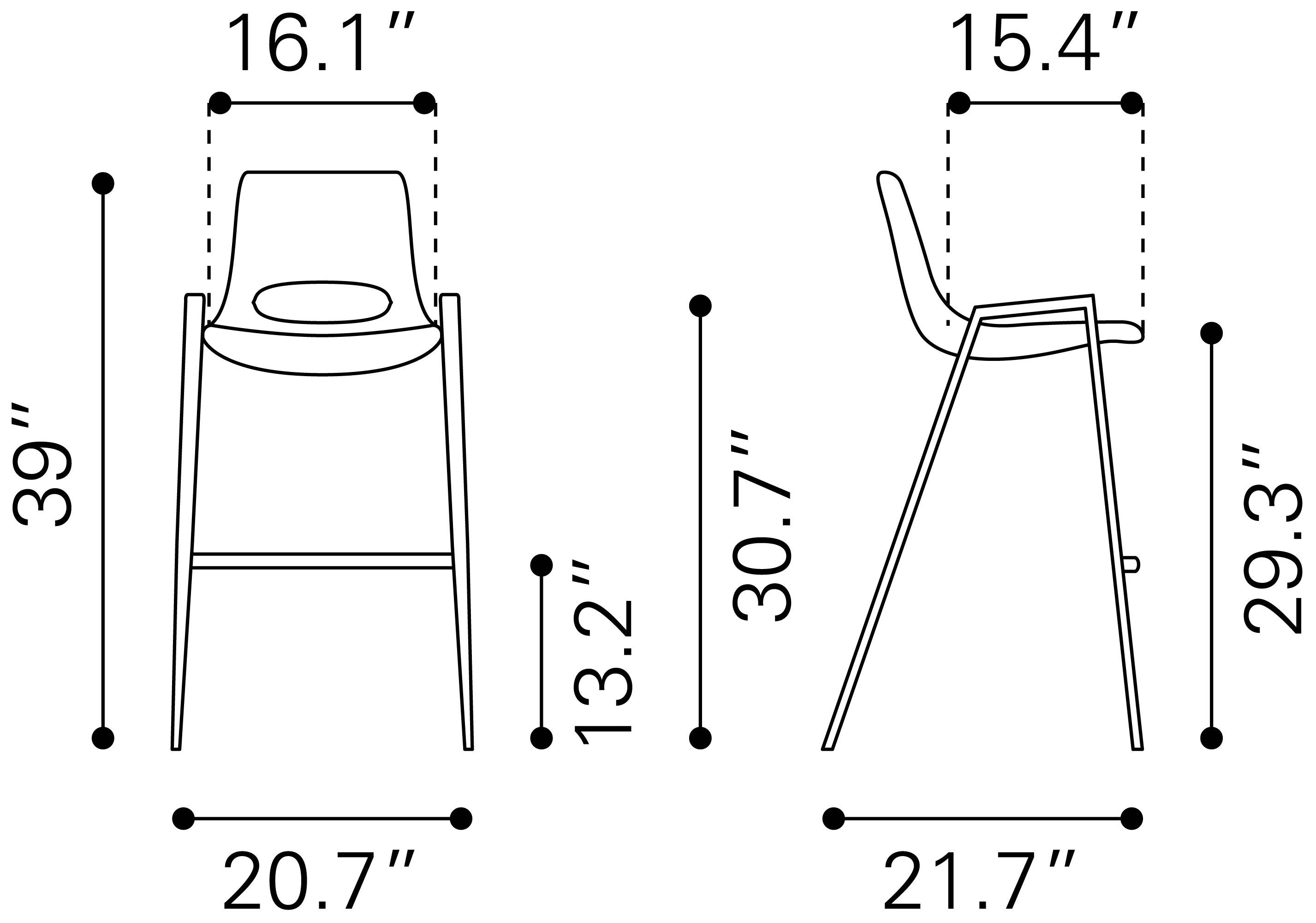 Desi Barstool Beige & Walnut