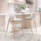 Desi Counter Stool (Set of 2) White & Gold
