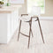 Desi Counter Stool (Set of 2) White & Walnut