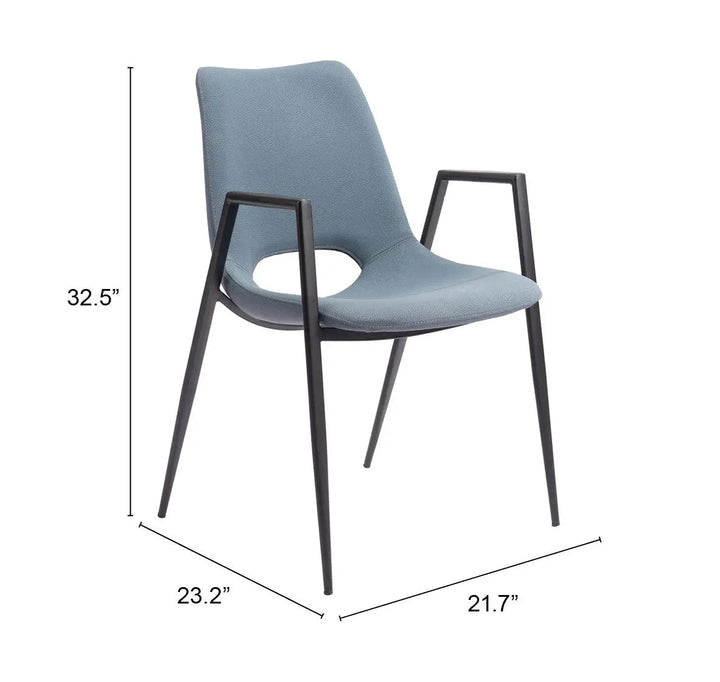 Desi Dining Chair Azure Gray