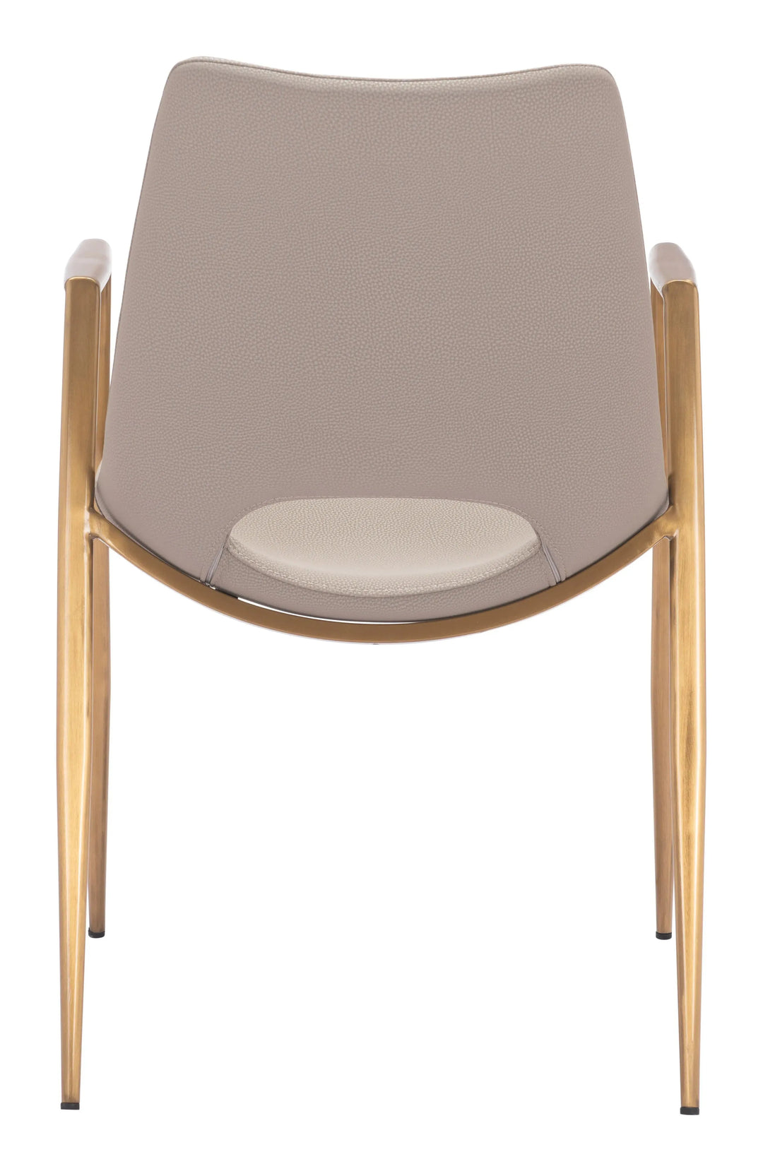 Desi Dining Chair Beige & Gold