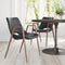 Desi Dining Chair (Set of 2) Black & Walnut