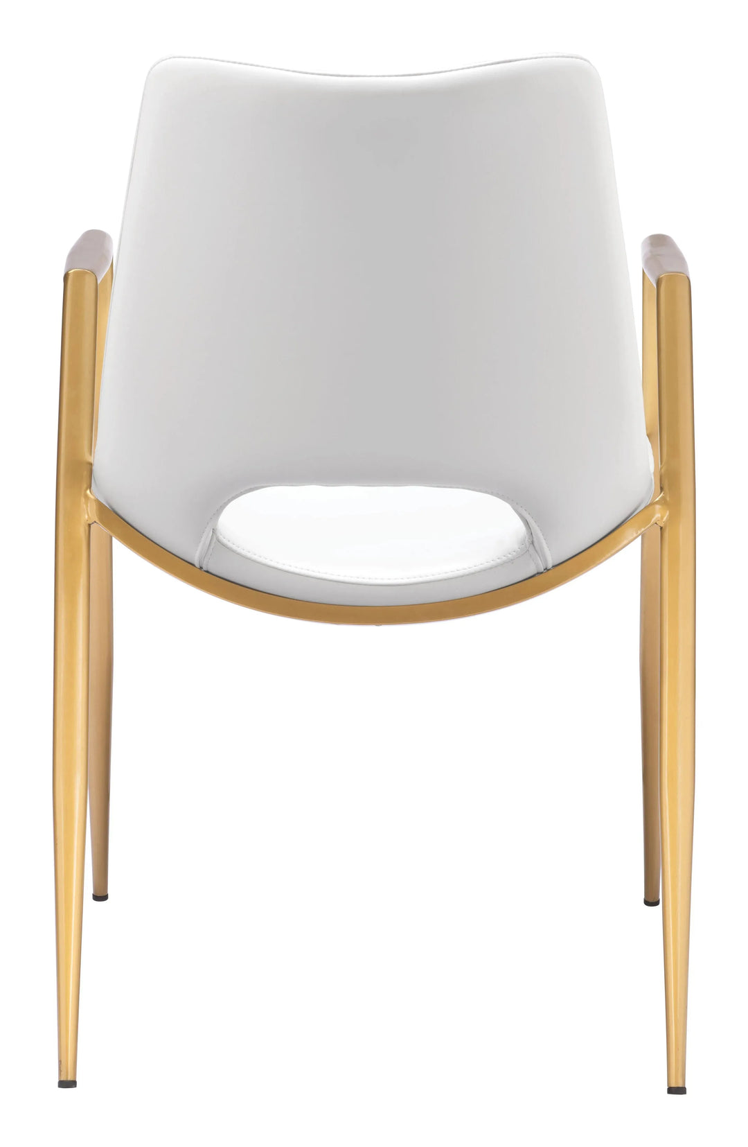 Desi Dining Chair White & Gold