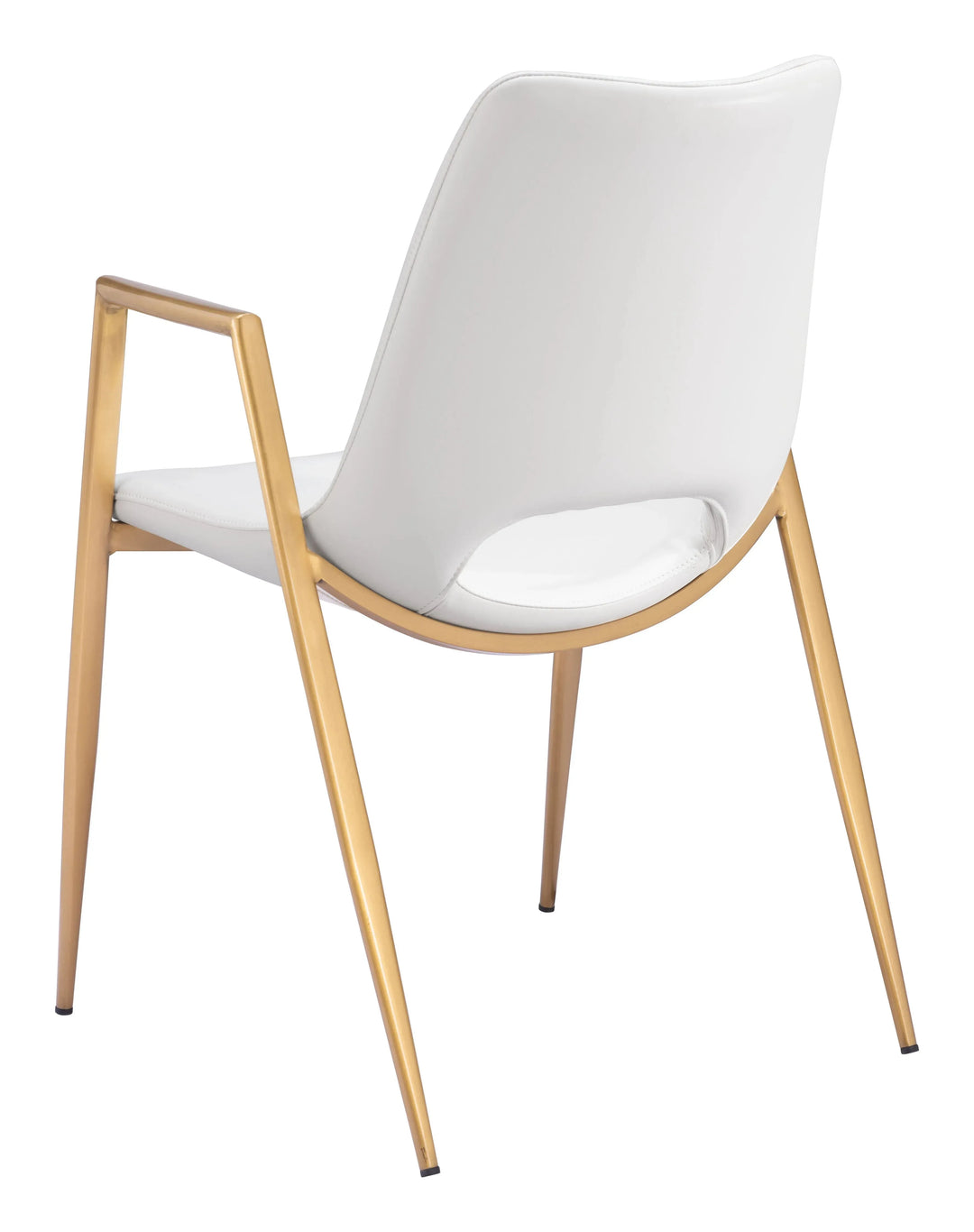 Desi Dining Chair White & Gold