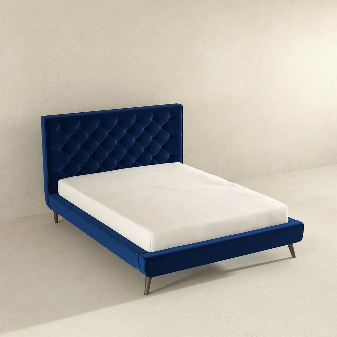 Dillon Blue Platform Bed