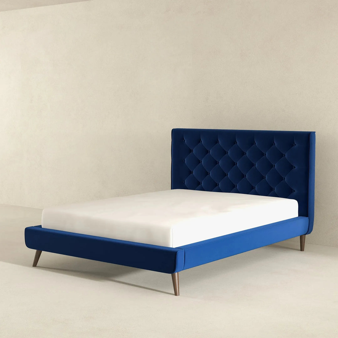 Dillon Blue Platform Bed