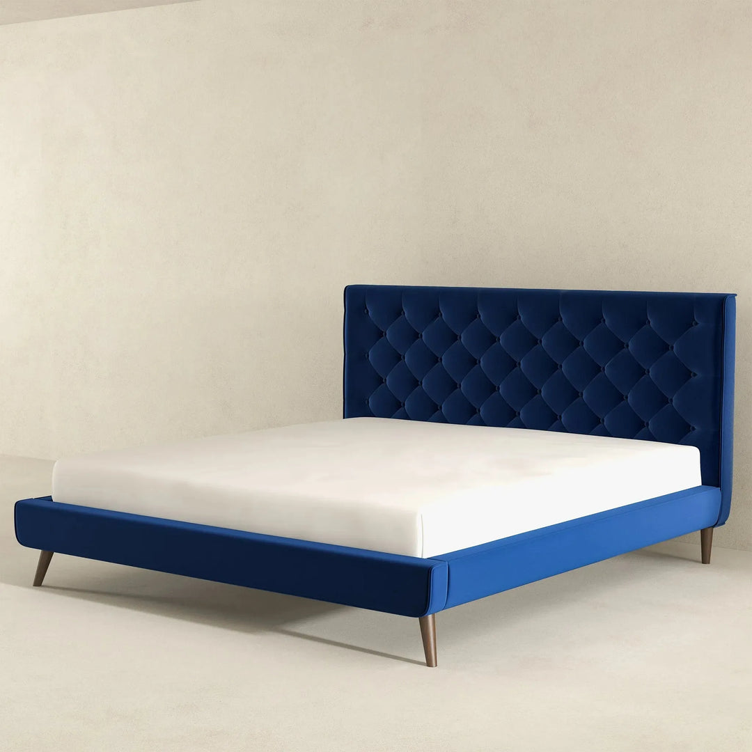 Dillon Velvet Platform Bed