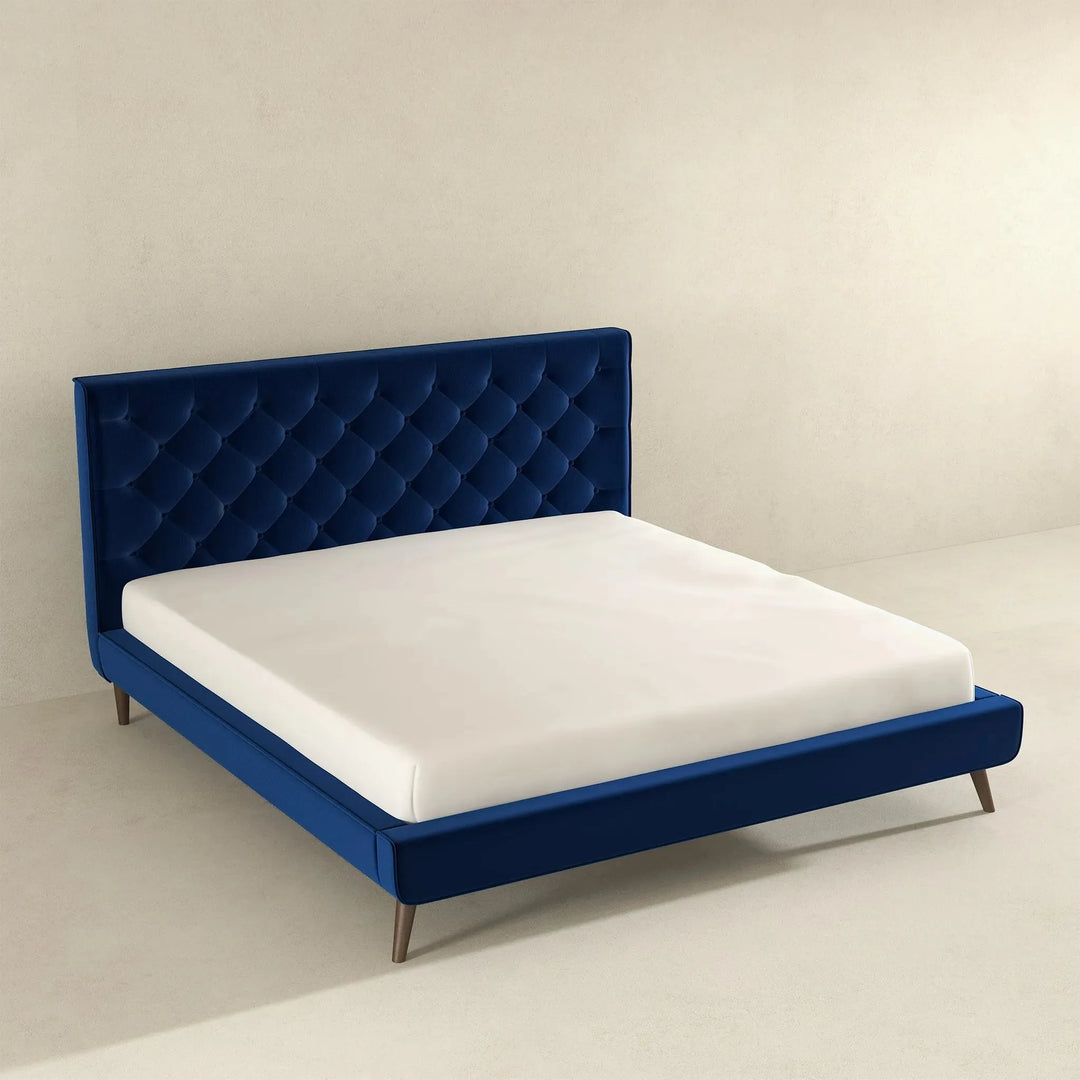 Dillon Velvet Platform Bed