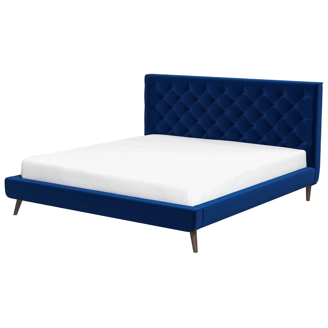 Dillon Velvet Platform Bed