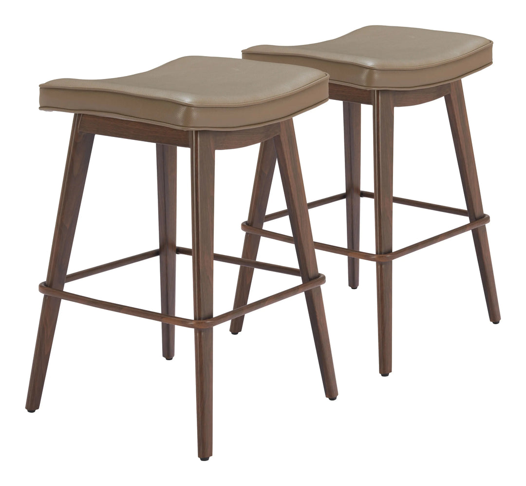 Divat Barstool Taupe & Walnut