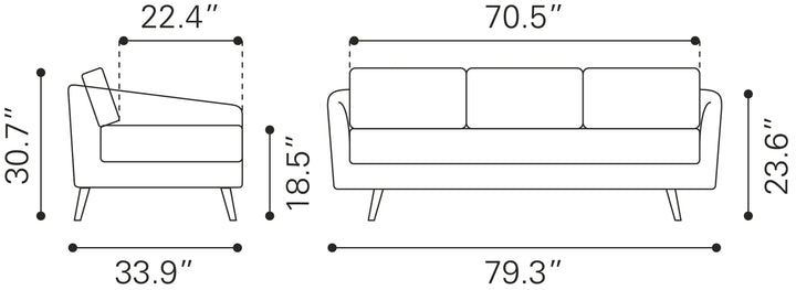Divinity Sofa Gray