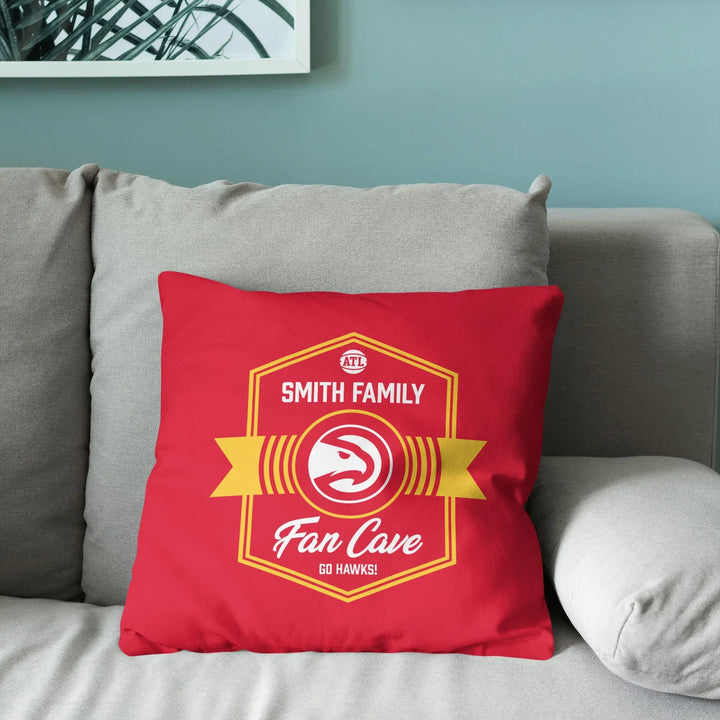 Exclusive NBA Atlanta Hawks Dominion Personalized Throw Pillow - Premium 18" x 18" Fan Collection