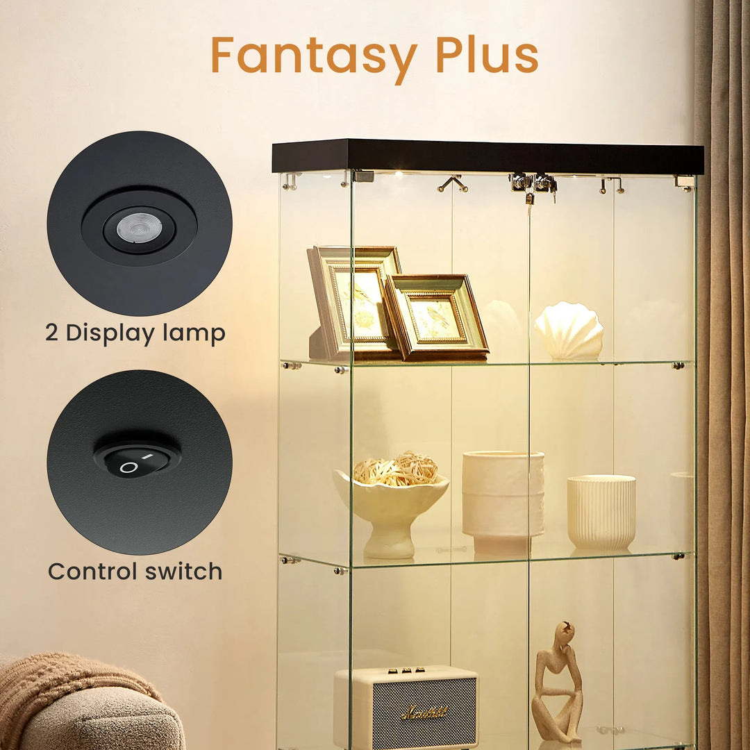 Double Door Glass Cabinet