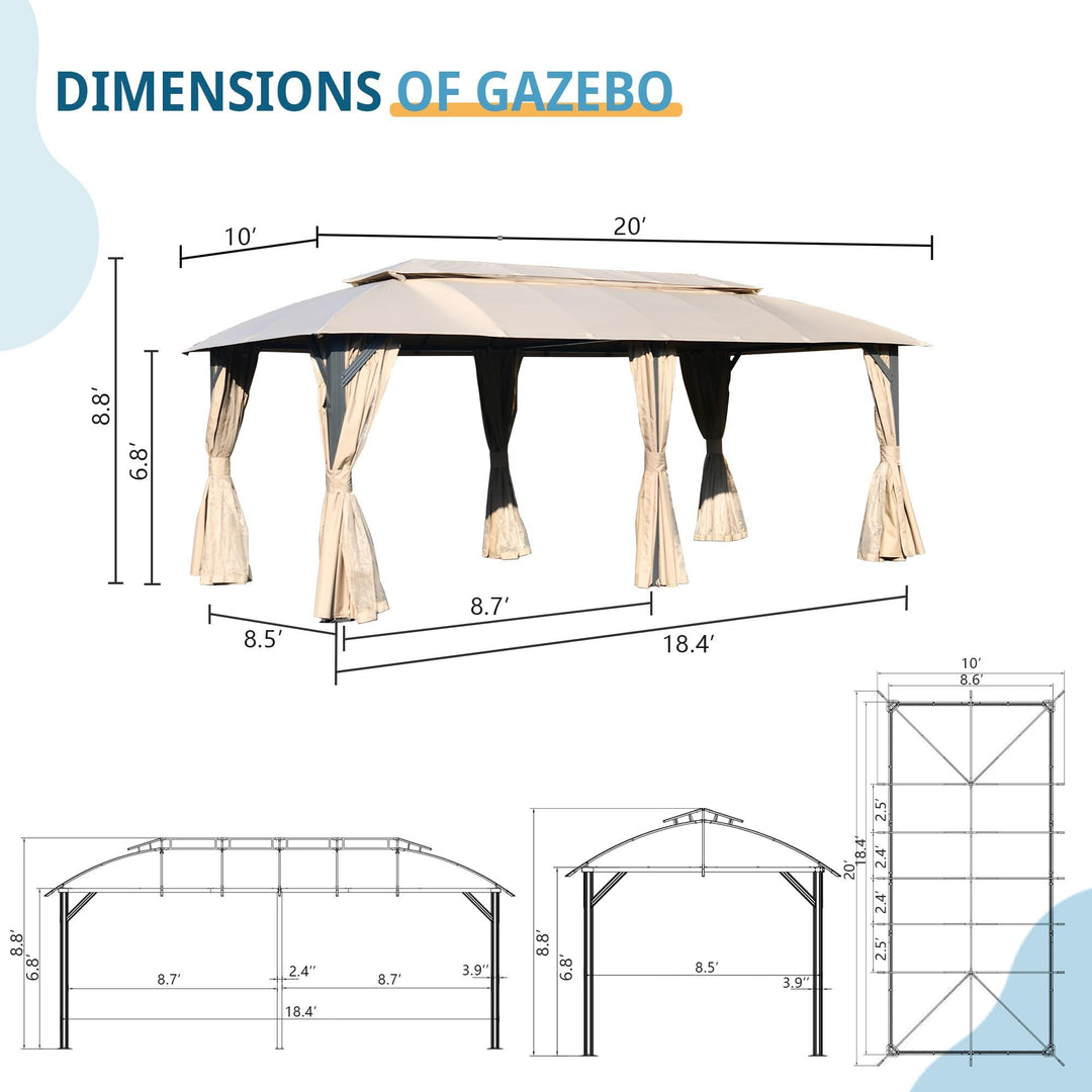 Double Roof Party Tent