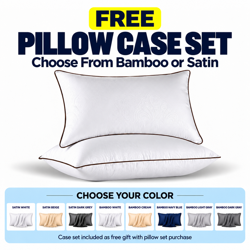 Hotel-Style Down Alternative Pillows, Set of 2 – Standard, Queen & King