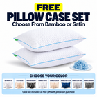 Gel Memory Foam Pillows, Set of 2 – Firm Quilted & Dual-Sided Cooling