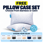 Gel Memory Foam Pillows, Set of 2 – Firm Quilted & Dual-Sided Cooling