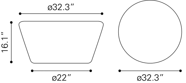 Durban Coffee Table Black