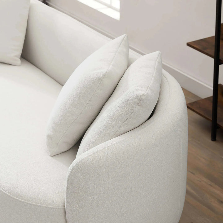 Dylan Modern French Boucle Sofa Cream