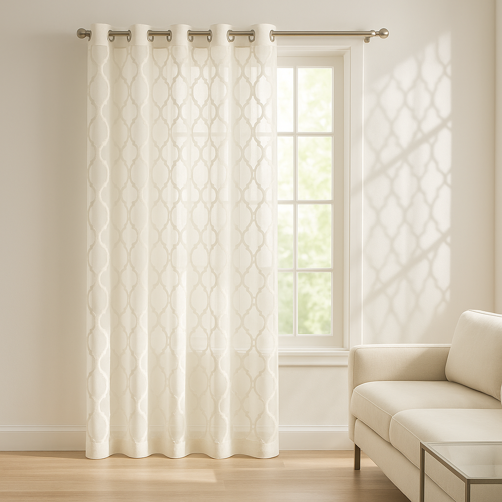 Eden Luxe Geometric Sheer Panel