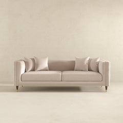 Edward Sofa Light Cream Velvet